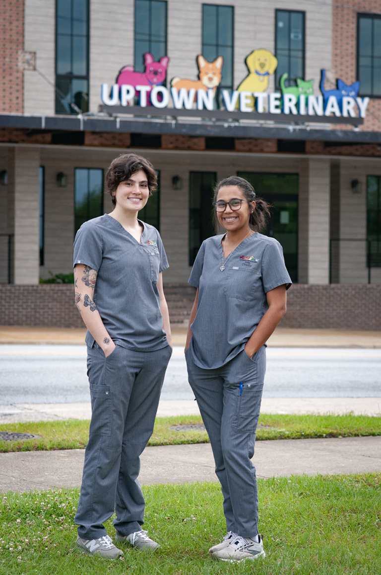 Client Services, Olivia and Darby, Uptown Vet Team