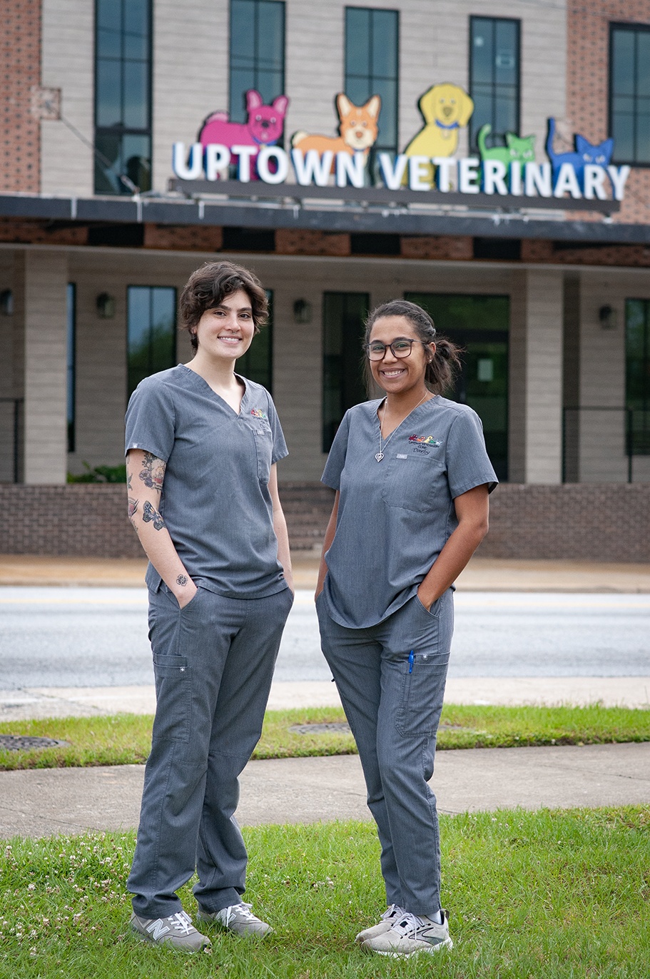 Client Services, Olivia and Darby, Uptown Vet Team
